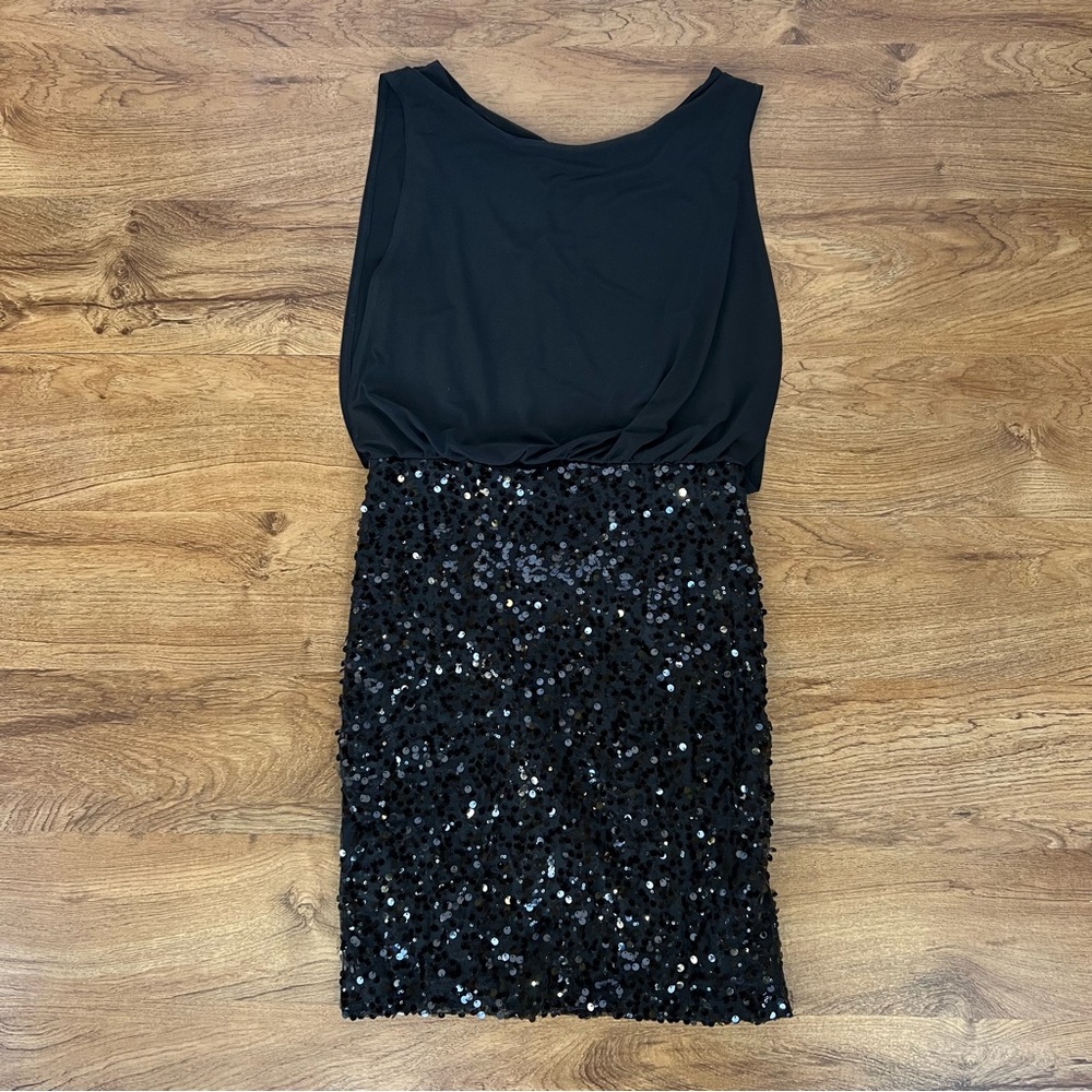 Cynthia Rowley Black Sequin Cocktail Party Dress Size 4